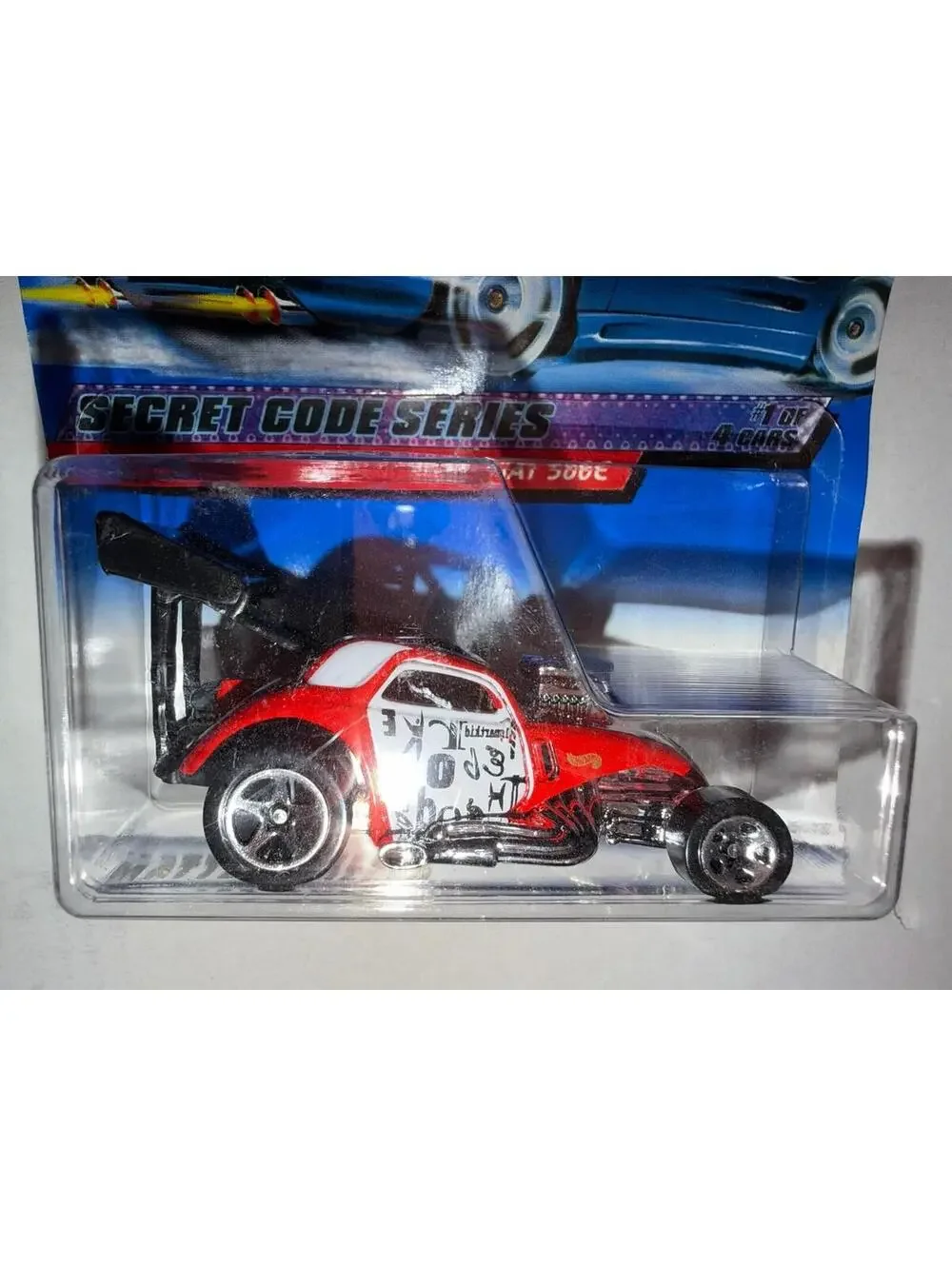 Hot Wheels Secret Code Series Fiat 500C No. 1/4 2000 Collector No. 045 Red